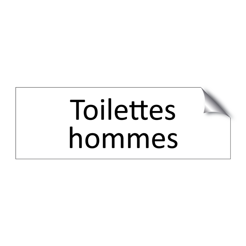 Toilettes hommes