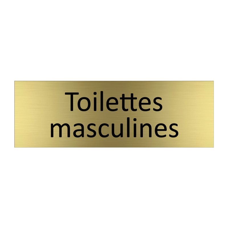 Toilettes masculines