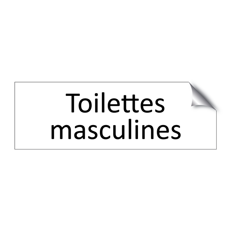 Toilettes masculines