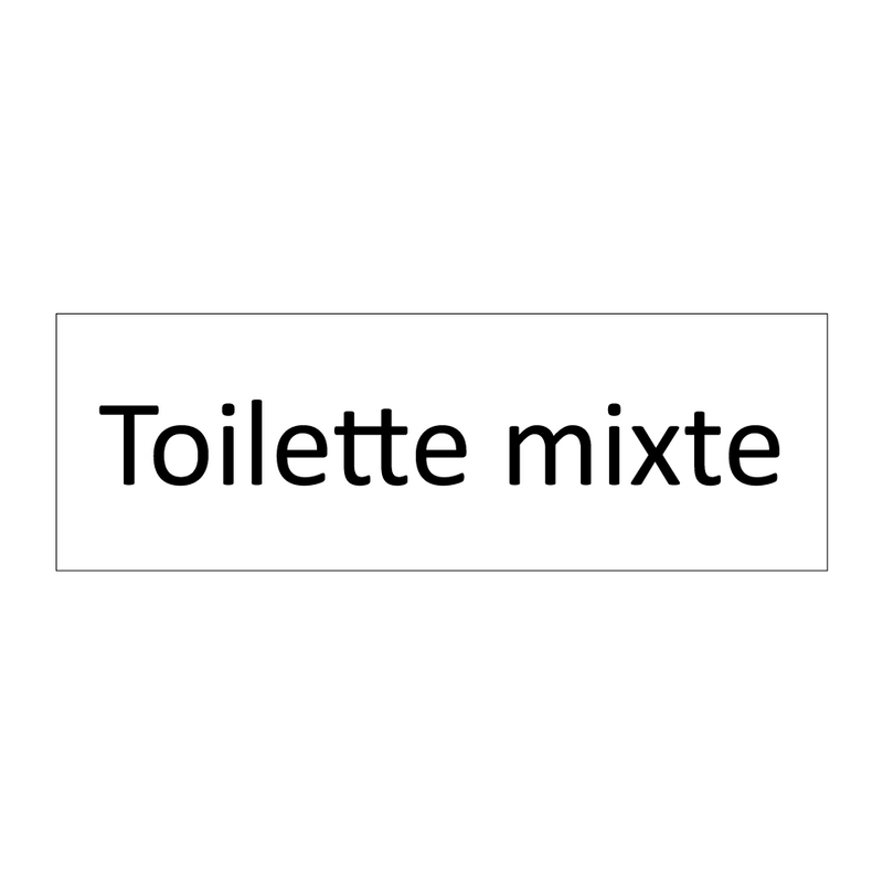 Toilette mixte