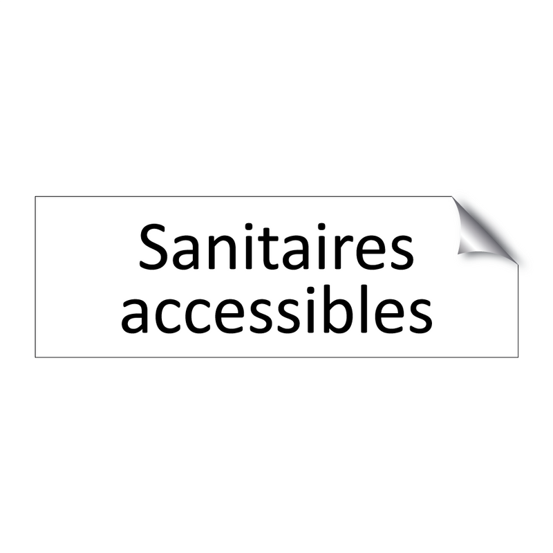 Sanitaires accessibles