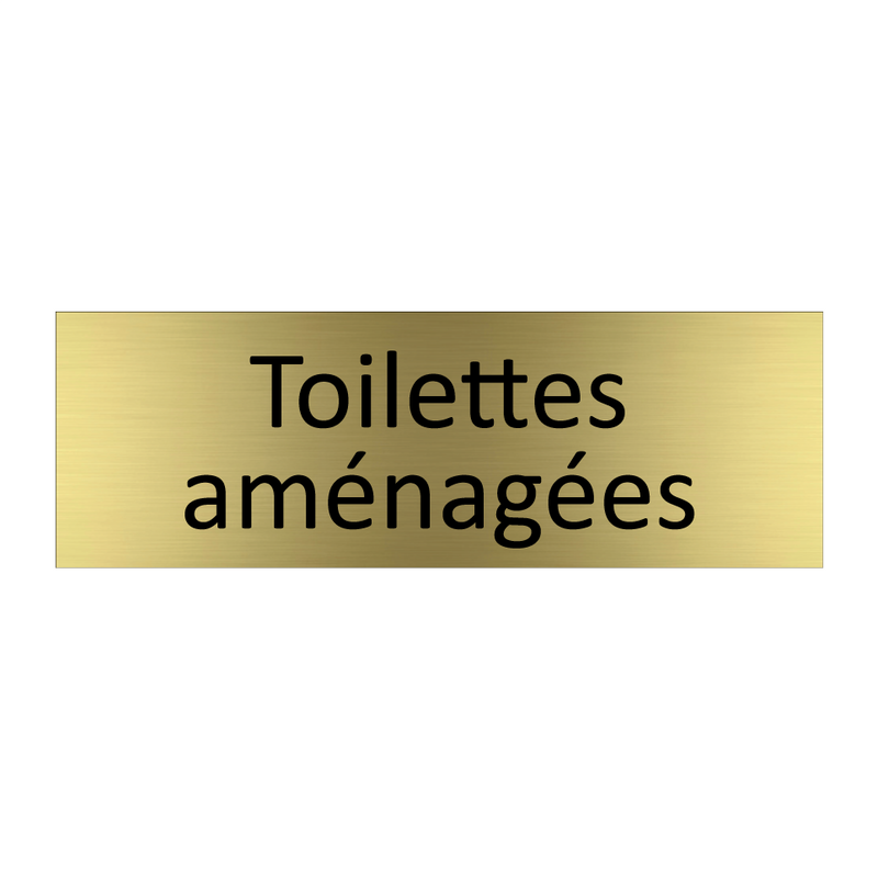 Toilettes aménagées