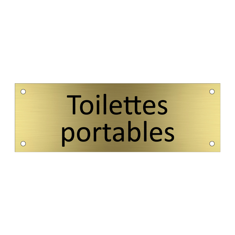 Toilettes portables