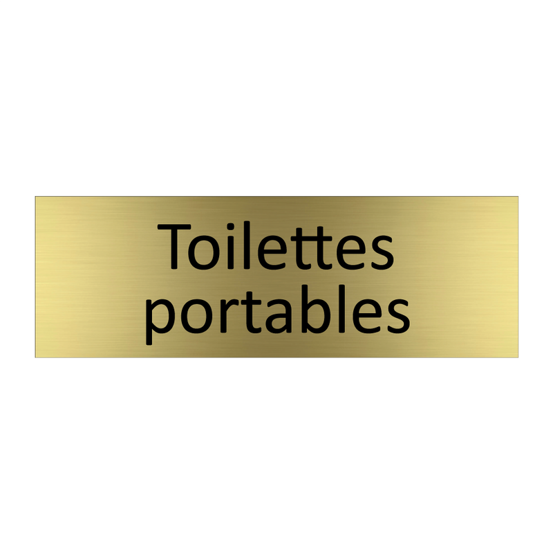 Toilettes portables