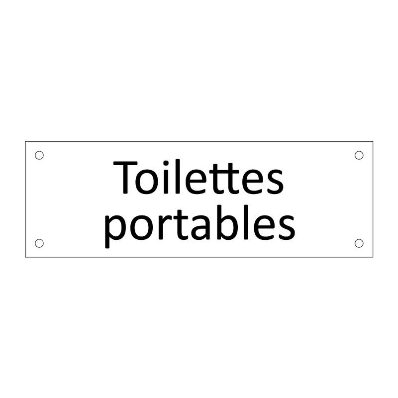 Toilettes portables