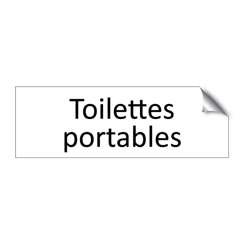 Toilettes portables