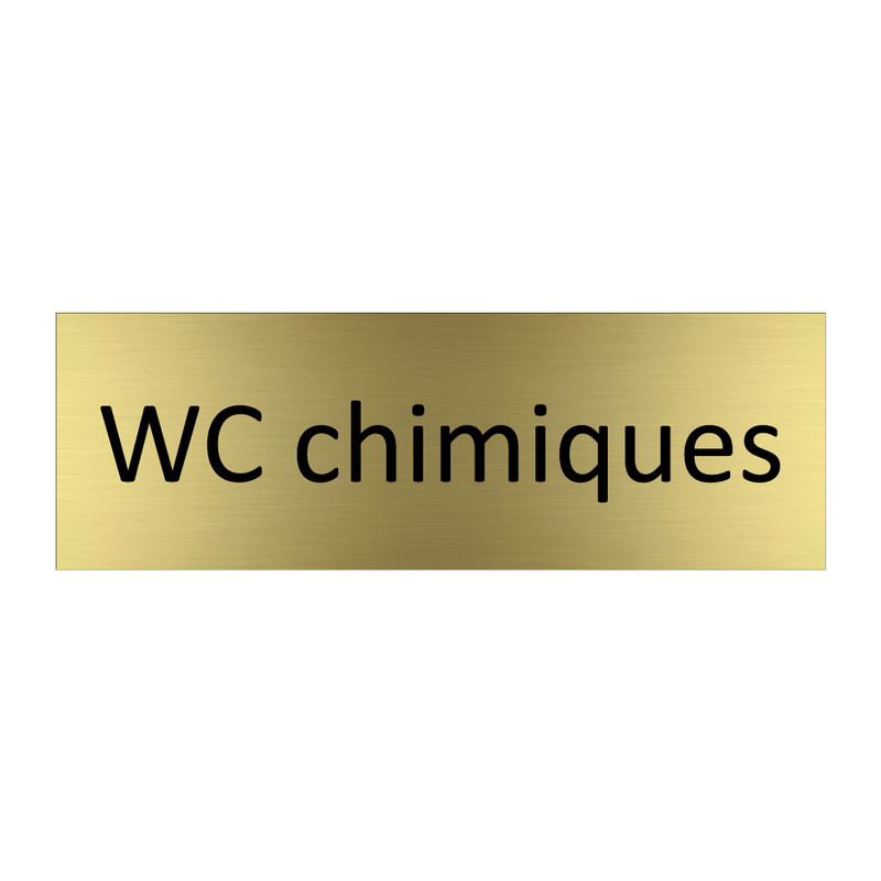 WC chimiques