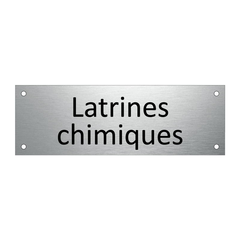 Latrines chimiques