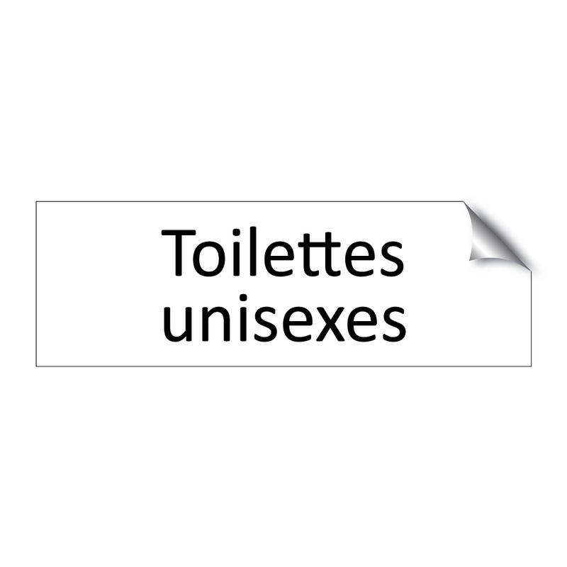 Toilettes unisexes