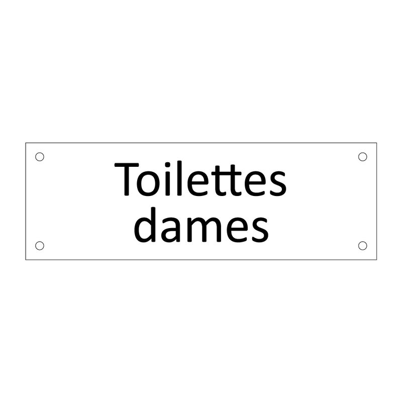 Toilettes dames