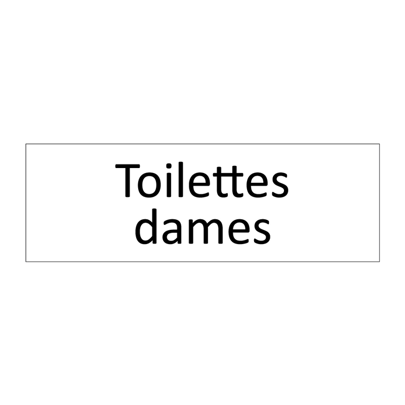 Toilettes dames