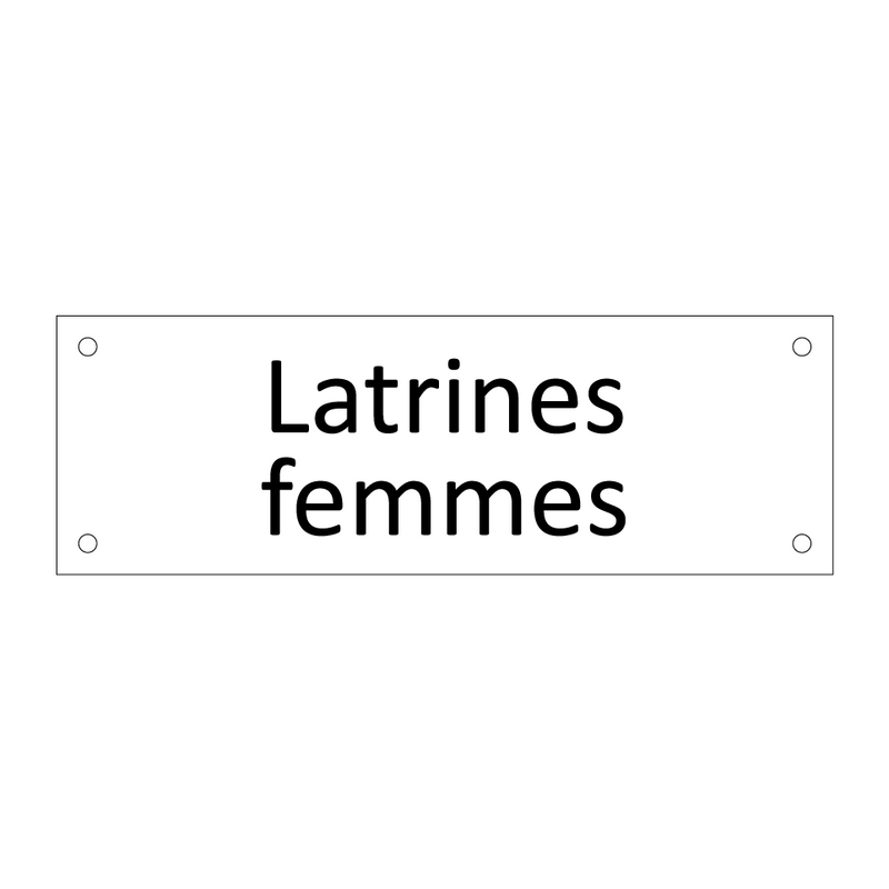 Latrines femmes