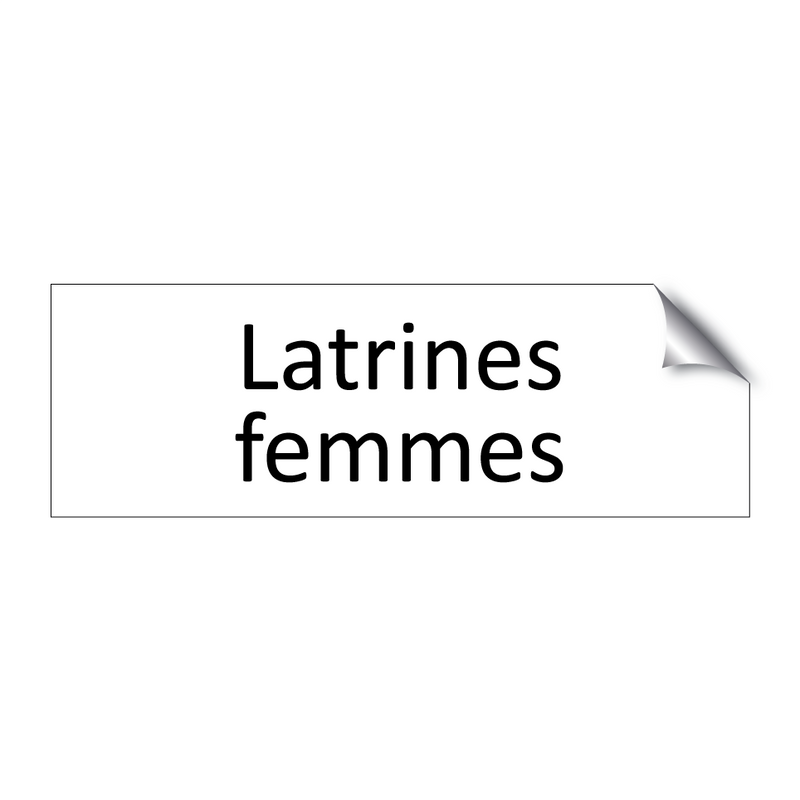 Latrines femmes