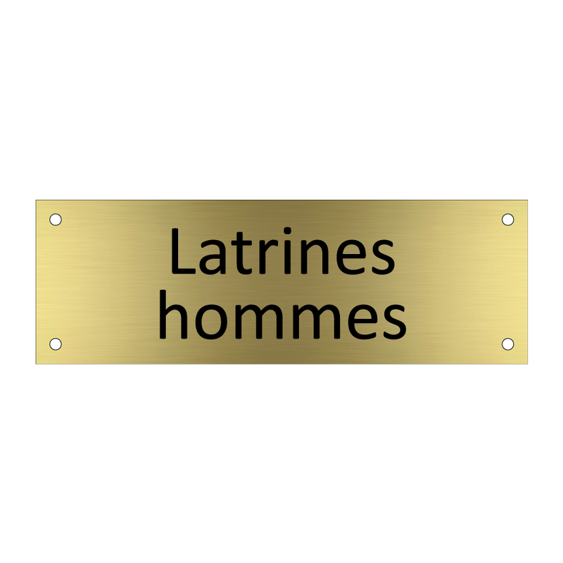 Latrines hommes