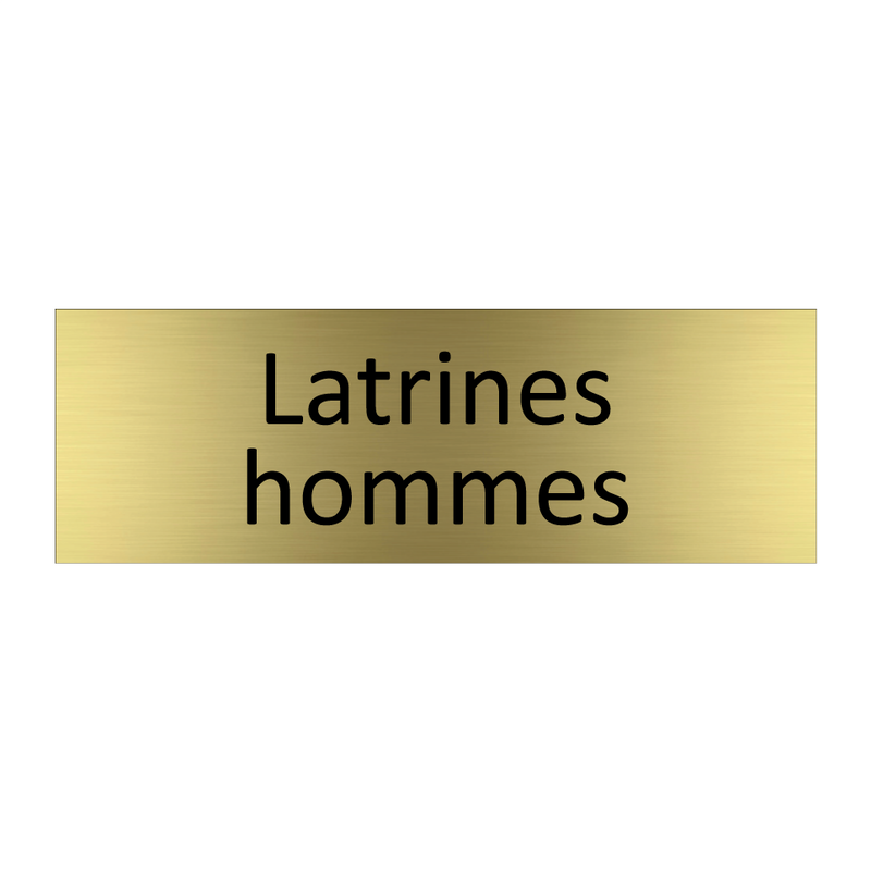 Latrines hommes