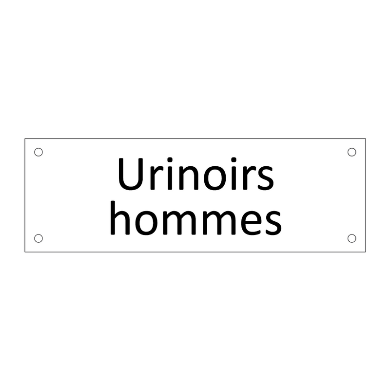 Urinoirs hommes