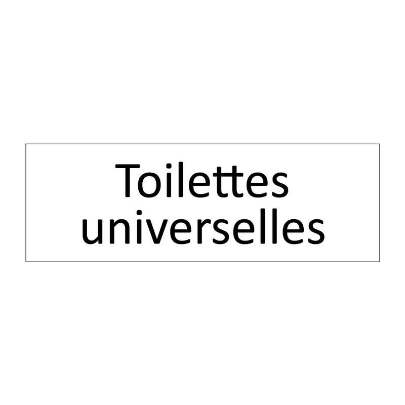 Toilettes universelles