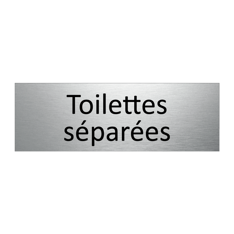 Toilettes séparées