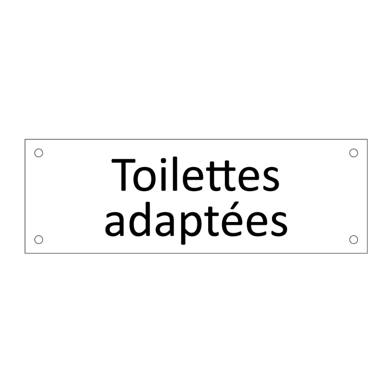 Toilettes adaptées