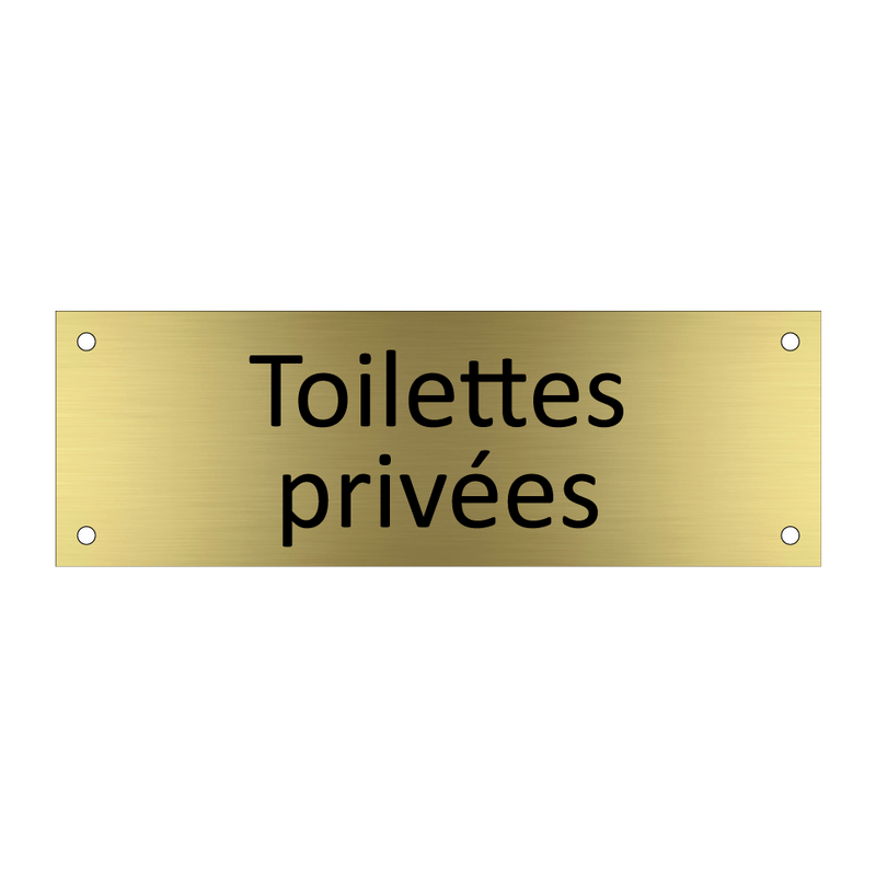 Toilettes privées