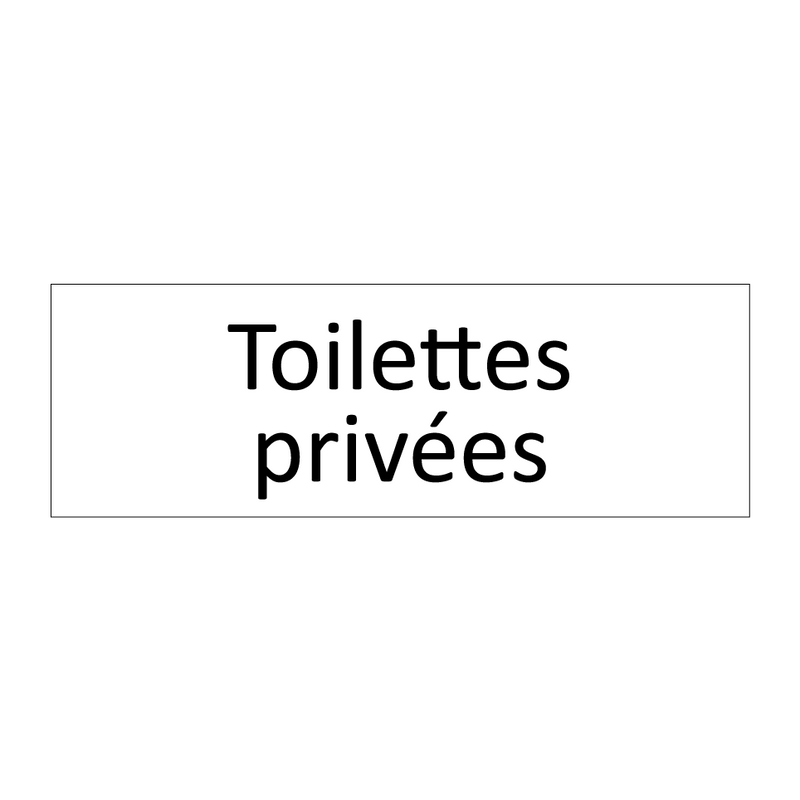 Toilettes privées