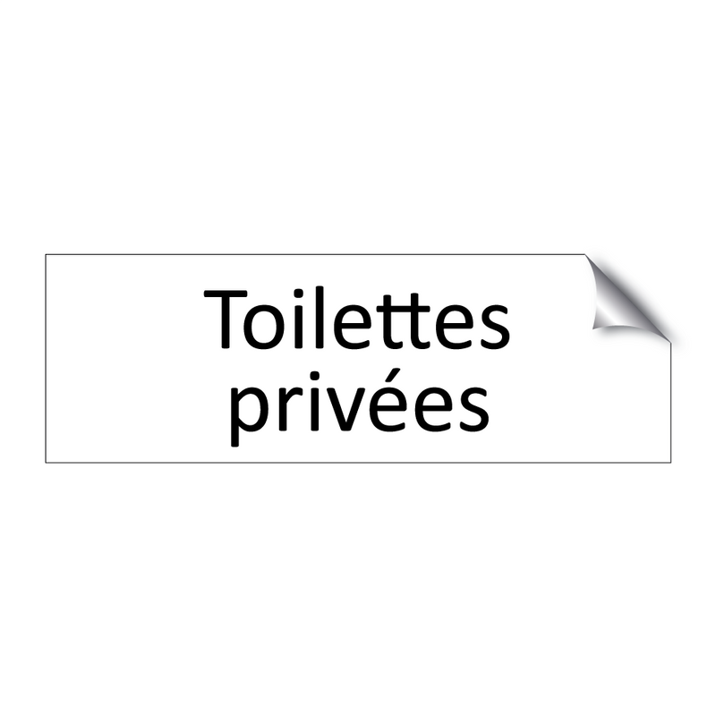 Toilettes privées