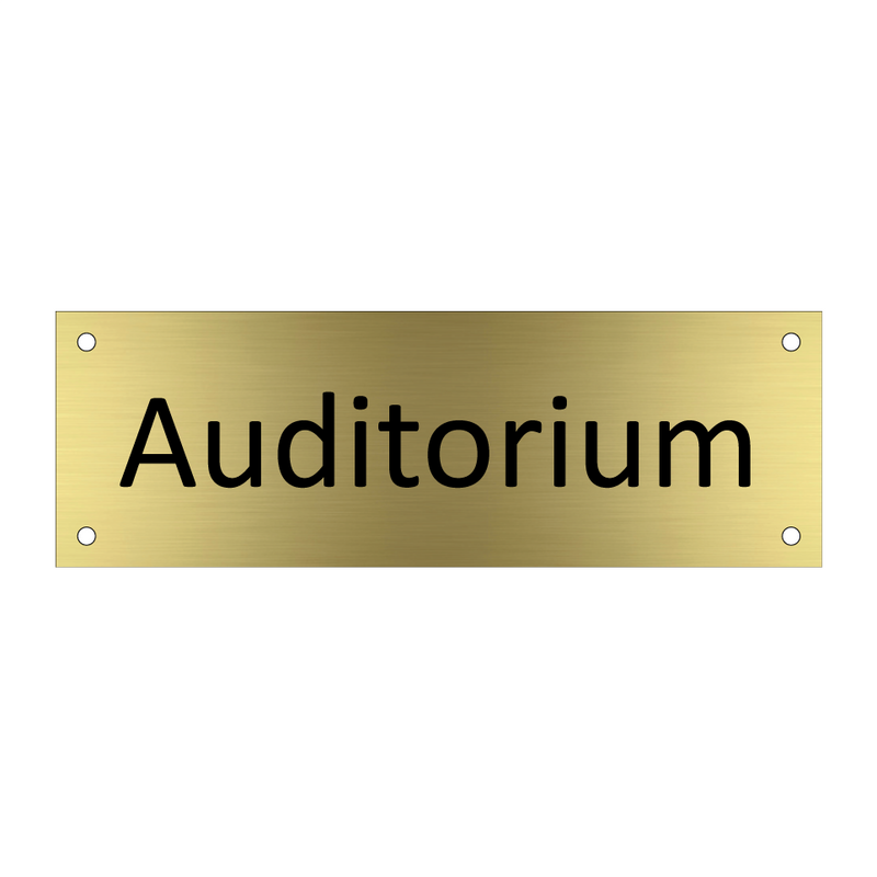 Auditorium & Auditorium & Auditorium