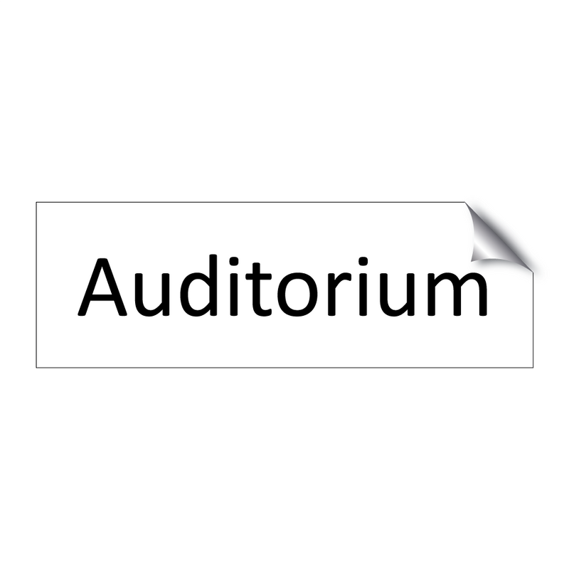 Auditorium & Auditorium & Auditorium