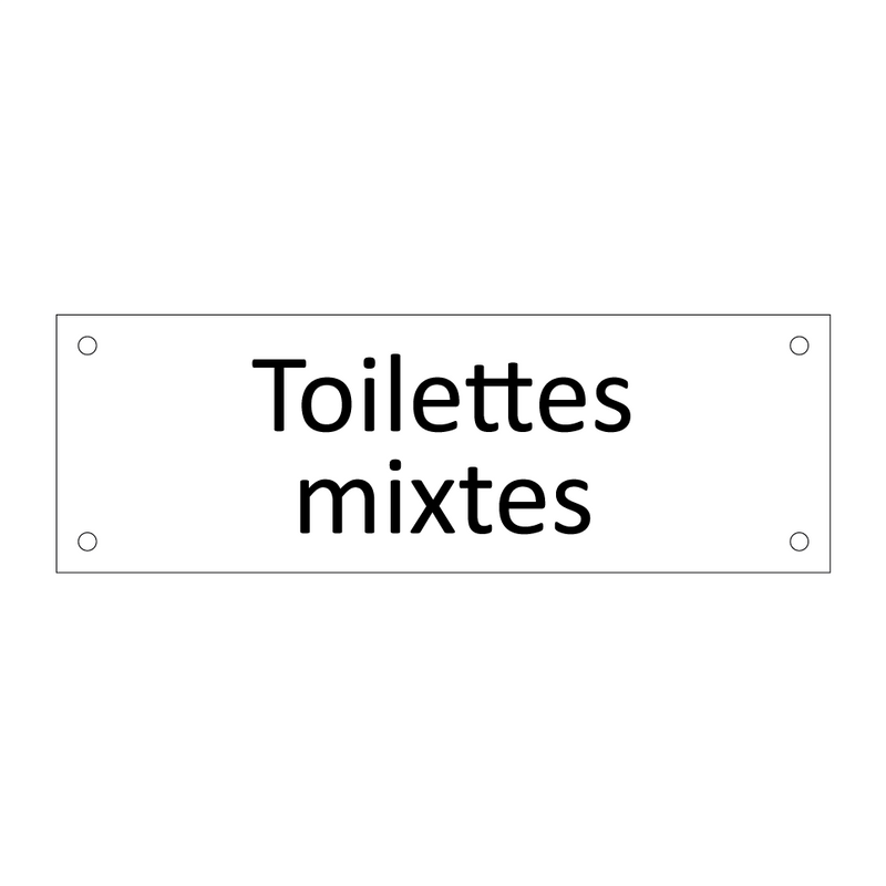 Toilettes mixtes