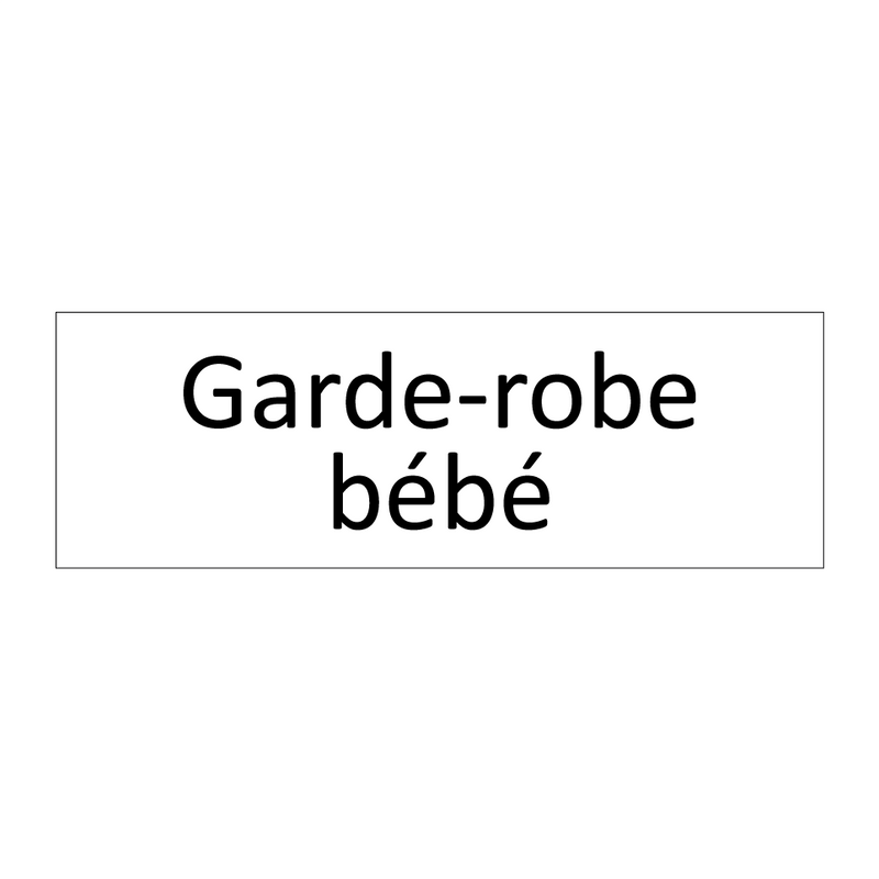 Garde-robe bébé