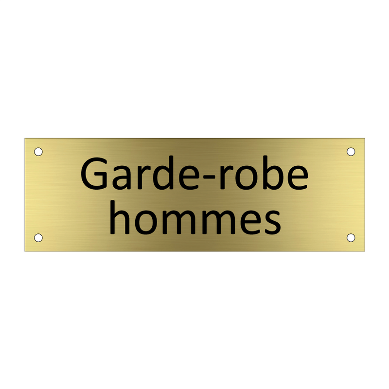 Garde-robe hommes