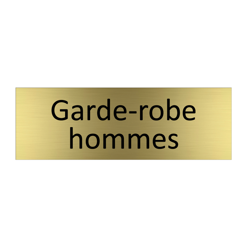 Garde-robe hommes