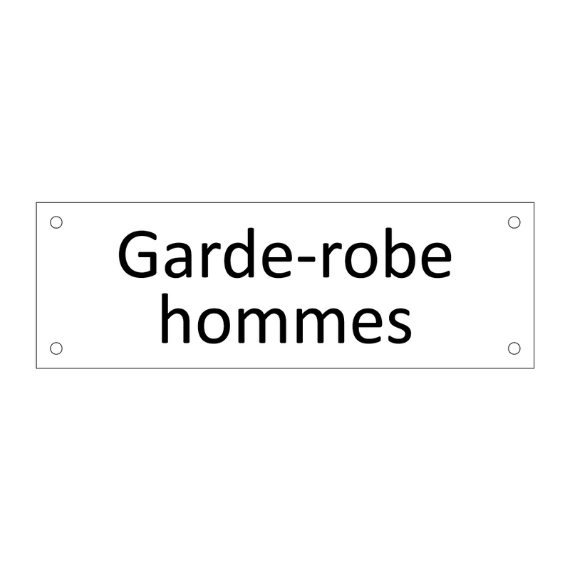 Garde-robe hommes