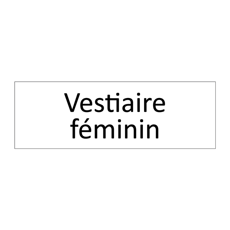 Vestiaire féminin