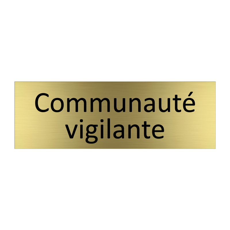 Communauté vigilante