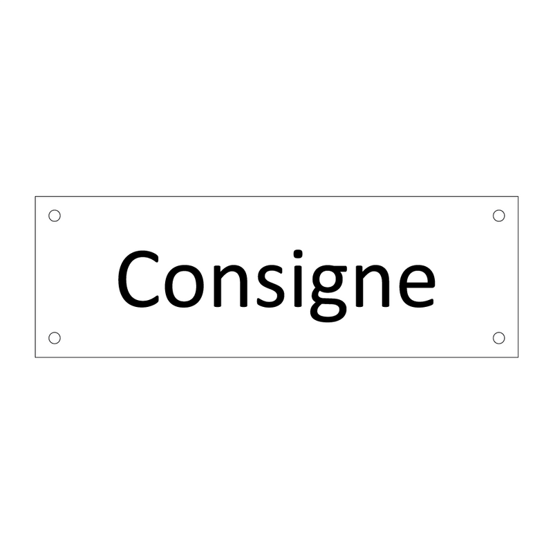 Consigne & Consigne & Consigne