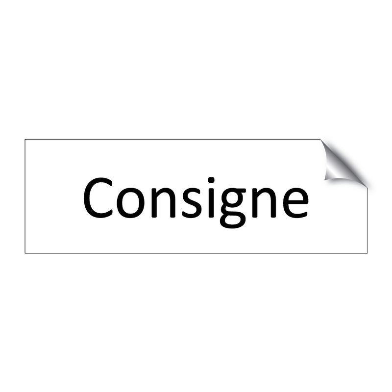 Consigne & Consigne & Consigne