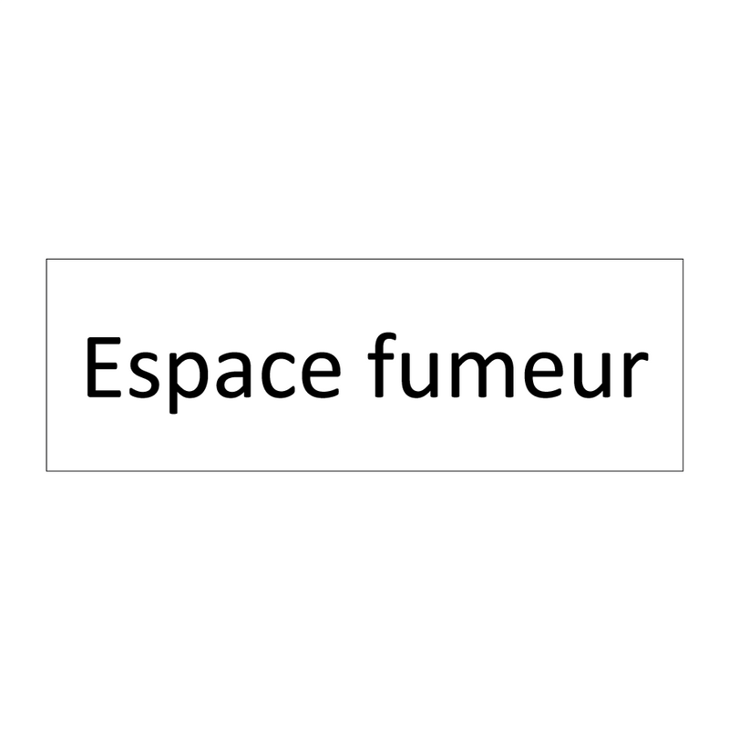 Espace fumeur