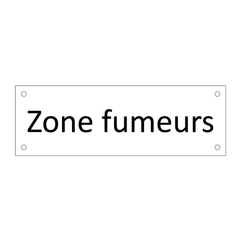 Zone fumeurs