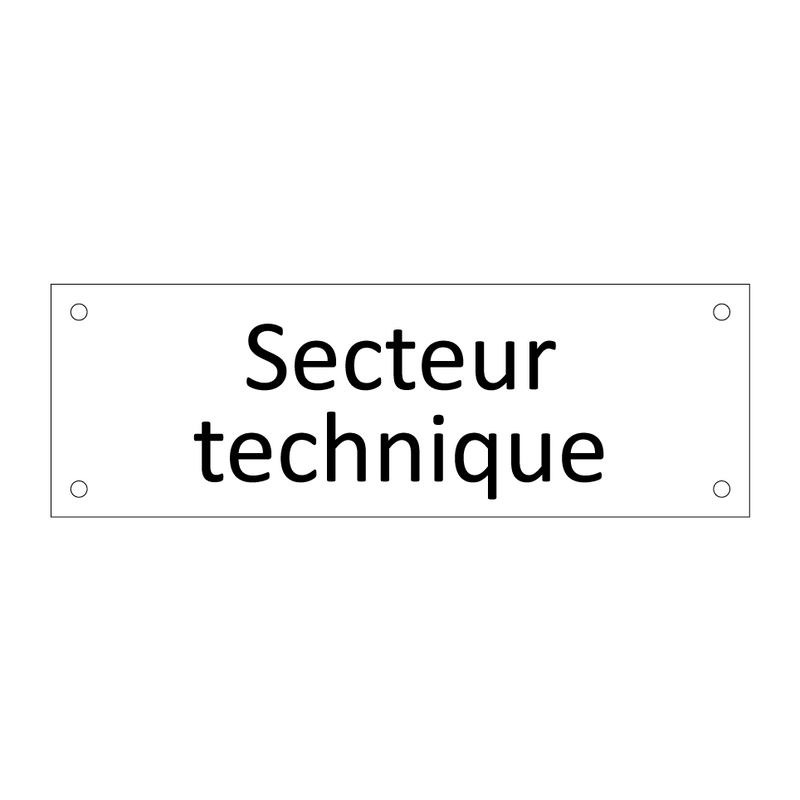 Secteur technique