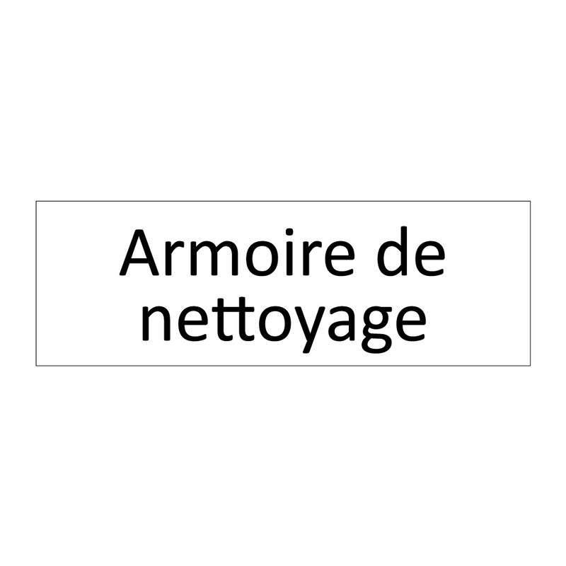 Armoire de nettoyage