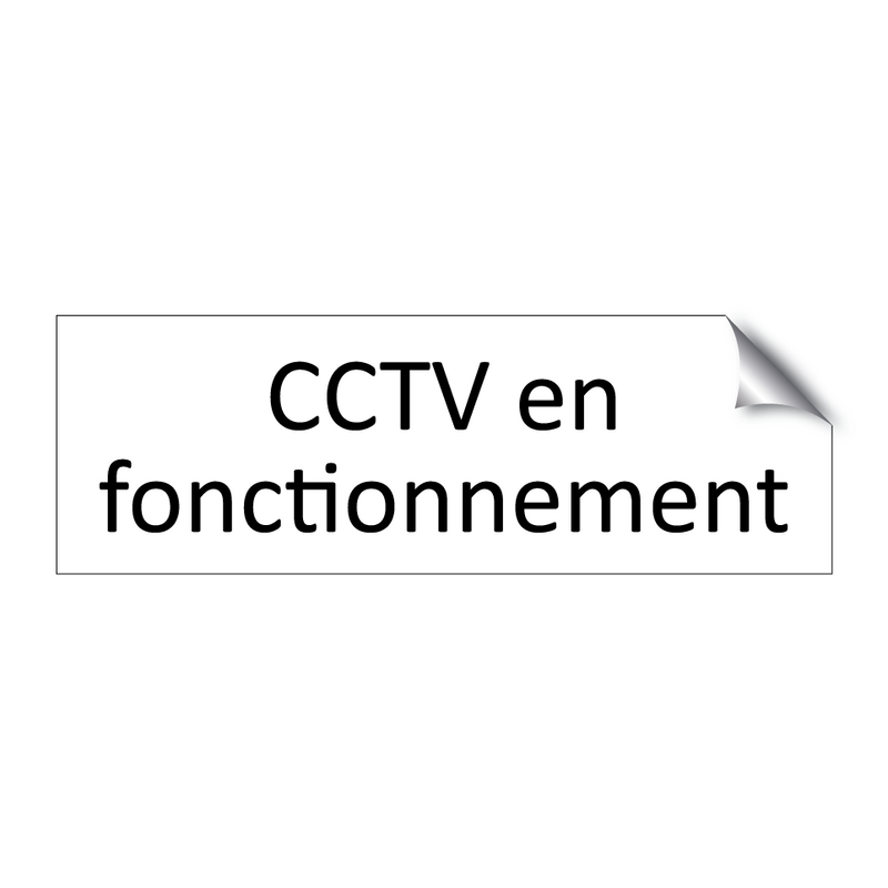 CCTV en fonctionnement