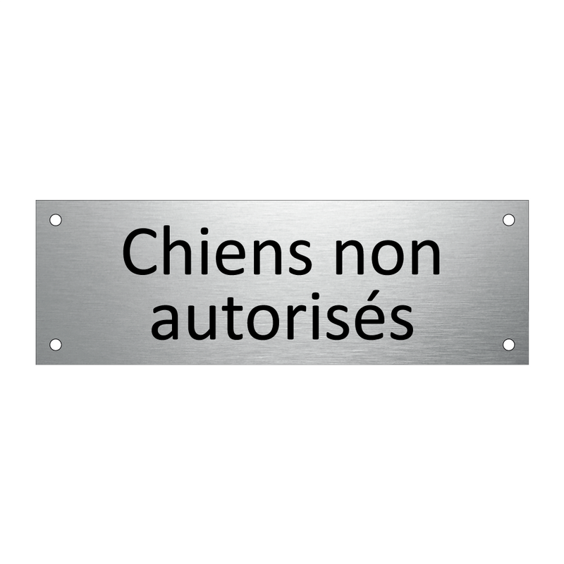 Chiens non autorisés