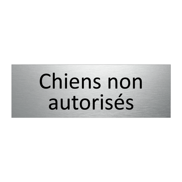 Chiens non autorisés