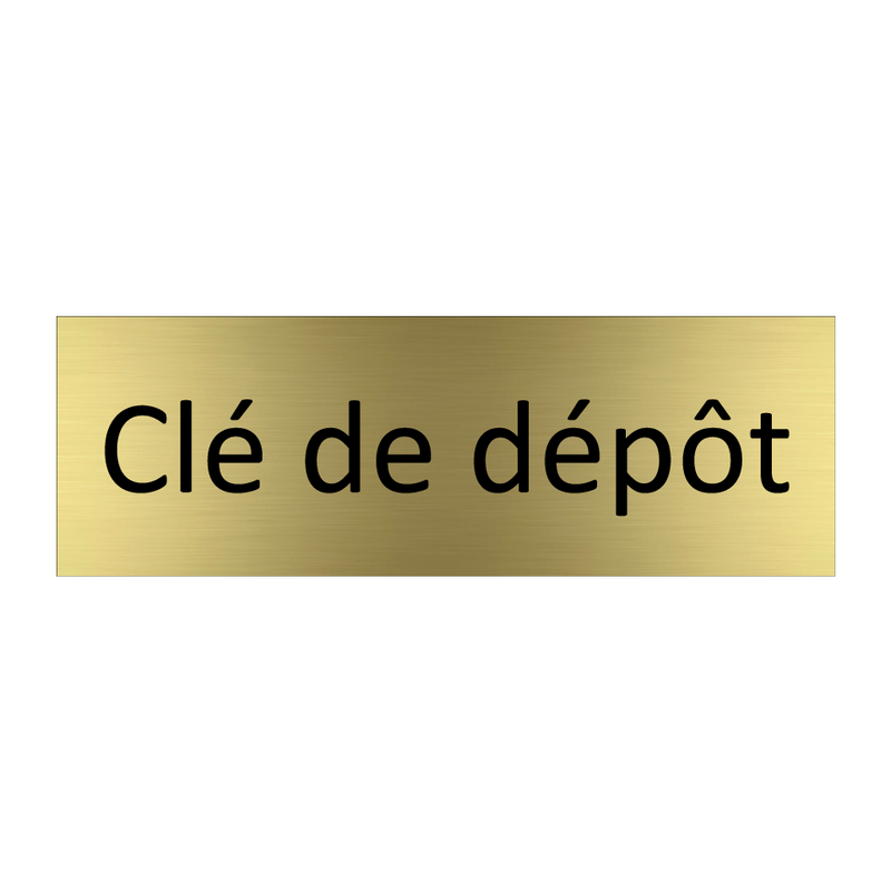 Clé de dépôt