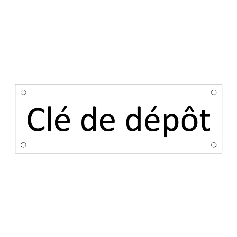 Clé de dépôt