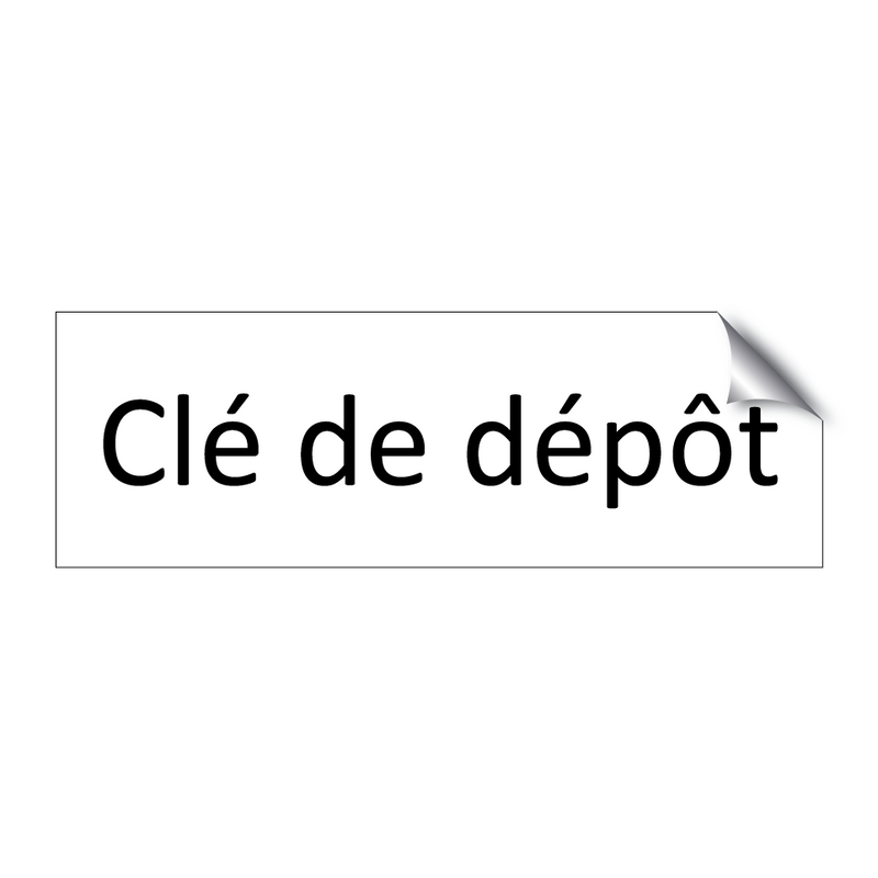 Clé de dépôt