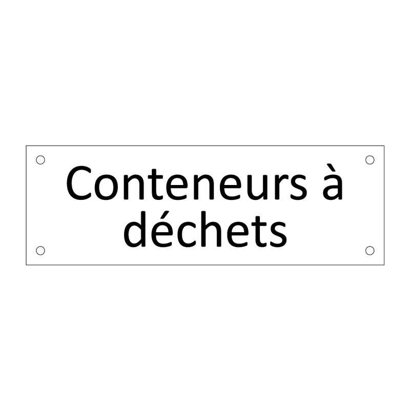 Conteneurs à déchets