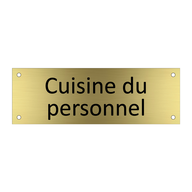 Cuisine du personnel