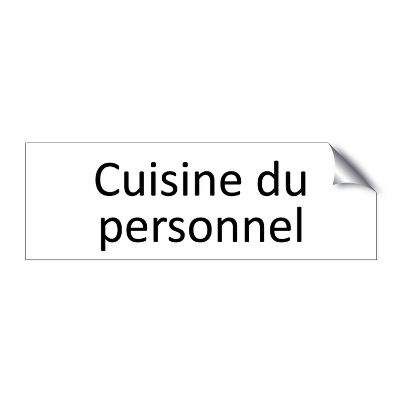 Cuisine du personnel